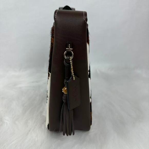 Coach Hadley Convertible Crossbody Bag With Cow Print And Tassel CCC87 New - Picture 4 of 10